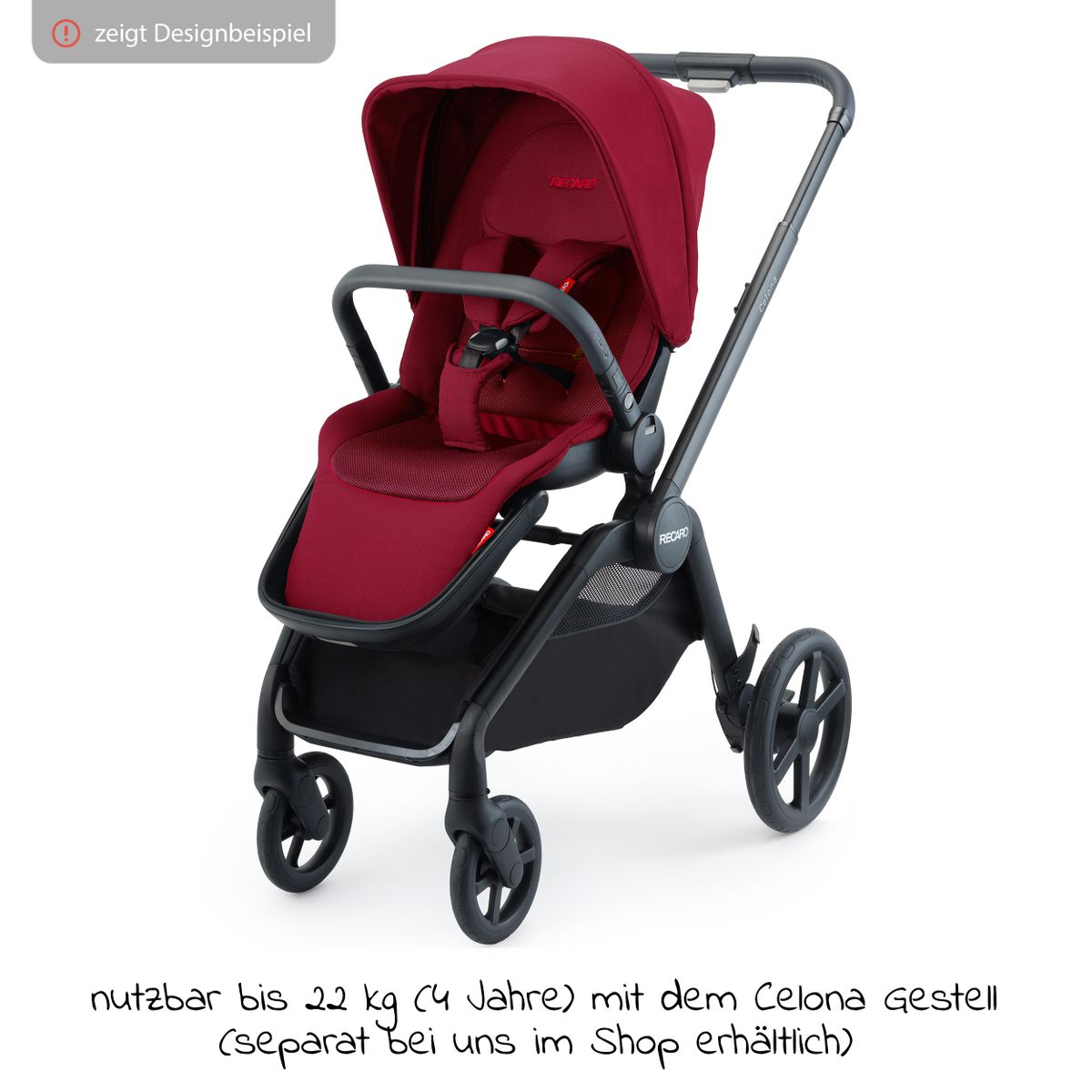 Recaro Sitzeinheit für Sadena und Celona - Select - Garnet Red