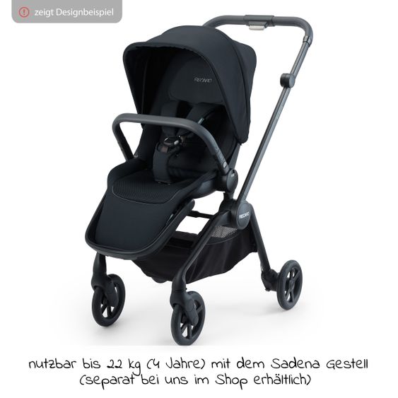 Recaro Sitzeinheit für Sadena und Celona - Select - Night Black