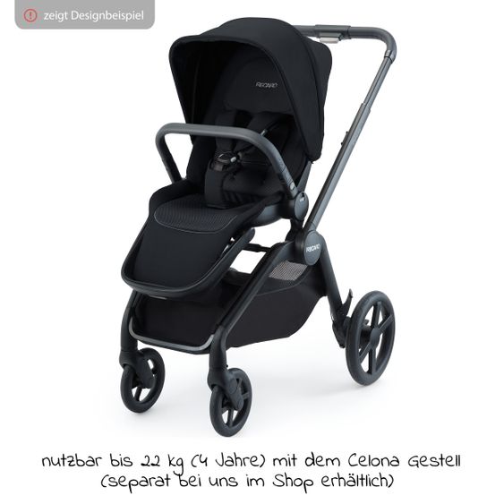 Recaro Sitzeinheit für Sadena und Celona - Select - Night Black