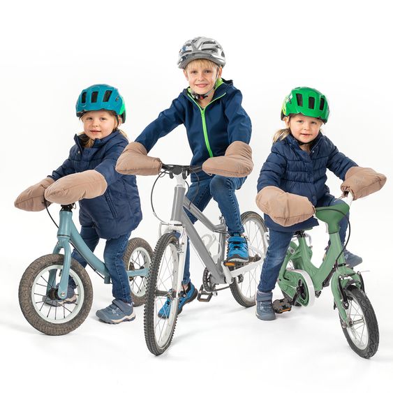 Reer 1- Paar Lenkerstulpen vielseitig einsetzbar für  Fahr-, Lauf-, Dreirad & Roller - Braun
