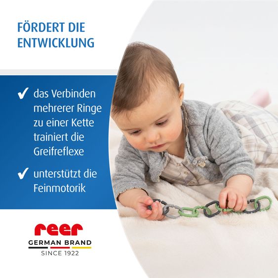 Reer 12-tlg. Befestigungsringe Clip&Co universell einsetzbar - Bunt