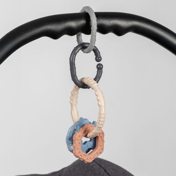 Reer 12-tlg. Befestigungsringe Clip&Co universell einsetzbar - Bunt