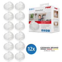 12er Pack Eckenschutz mit Klebeband - Transparent
