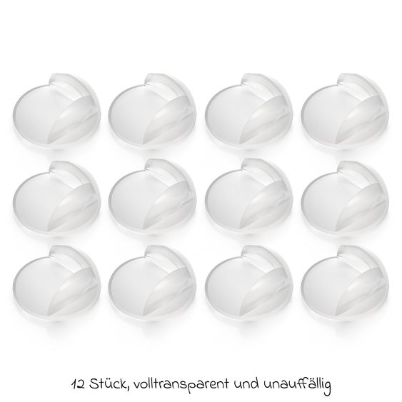Reer 12er Pack Eckenschutz mit Klebeband - Transparent