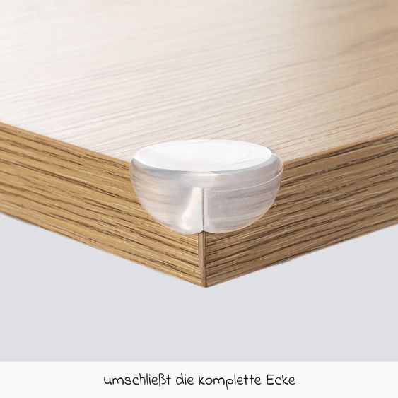 Reer 12er Pack Eckenschutz mit Klebeband - Transparent