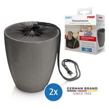 2er Pack Pflanzenschutznetz für Blumentöpfe mit einem Durchmesser bis zu 30 cm - Schwarz