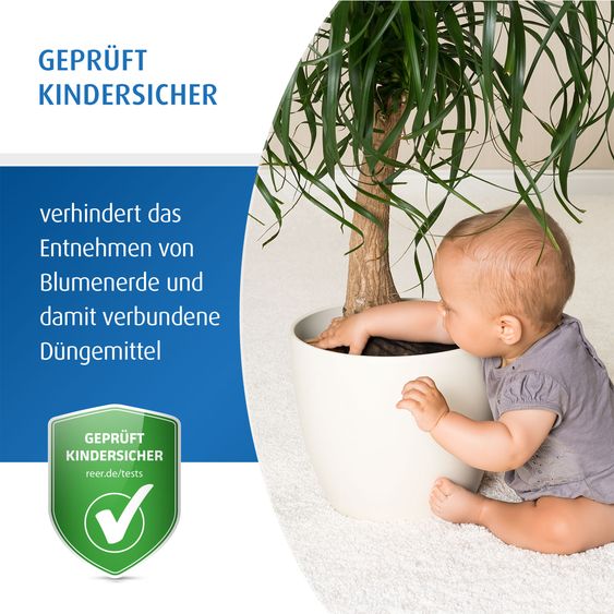 Reer 2er Pack Pflanzenschutznetz für Blumentöpfe mit einem Durchmesser bis zu 30 cm - Schwarz