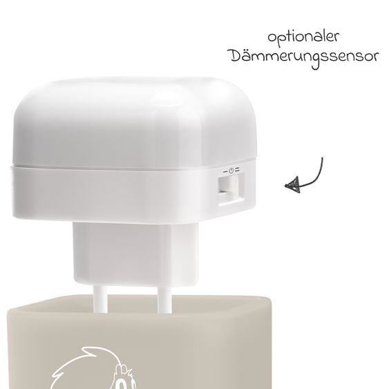 Reer 2in1 SleepLight socket night light with energy-saving LED technology - Cream