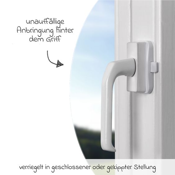 Reer 3-Pack Window and Balcony Door Lock WinLock - White