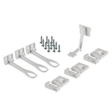 Set da 3 Blocca Ante e Cassetti incl. viti - Bianco