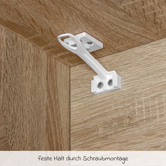 Reer Set da 3 Blocca Ante e Cassetti incl. viti - Bianco