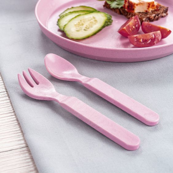 Reer 4-piece cutlery set Growing from sustainable raw materials - Pink