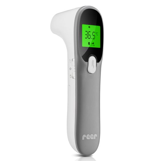 Reer 4in1 infrared clinical thermometer Colour MaxTemp for ear and forehead measurement - White Grey