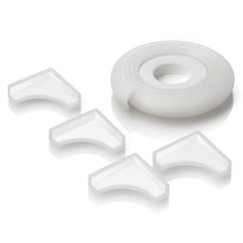 5-pc Corner and Edge Protection Set Protects against injuries from sharp corners & edges - Transparent