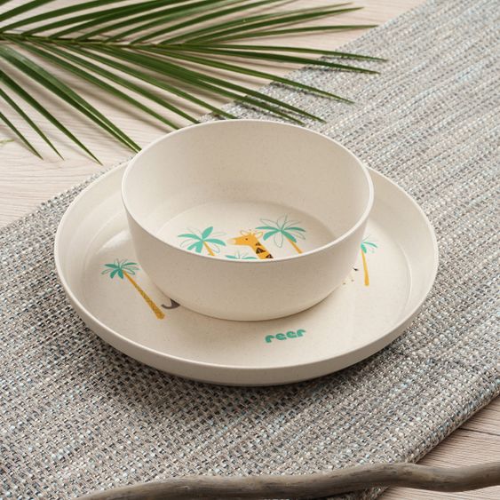 Reer 5-piece tableware set Growing from sustainable raw materials - WildLife