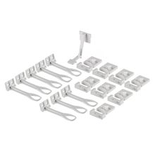 8-Pack Cabinet and Drawer Safety Locks incl. screws - White