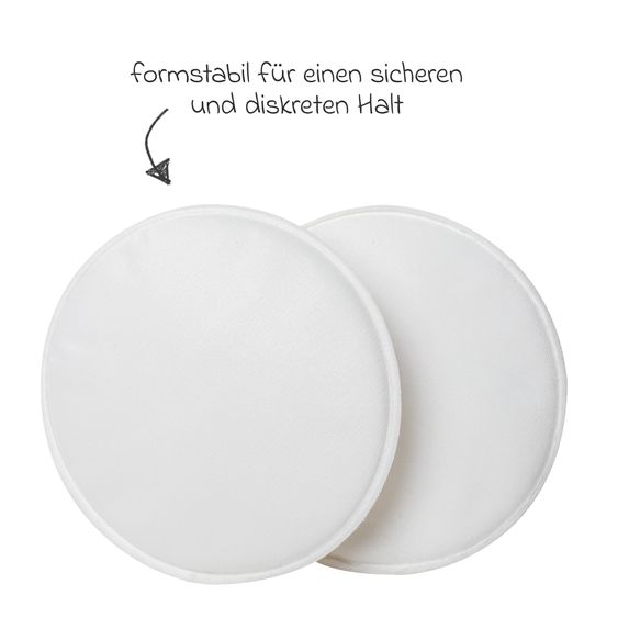 Reer 8er Pack Waschbare Stilleinlagen Mama inkl. Wäschenetz - Weiß