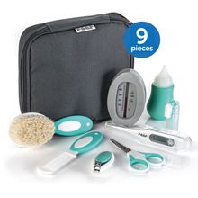 Set De Soin 9 Pièces BabyCare idéal pour la maison et en déplacement - Gris