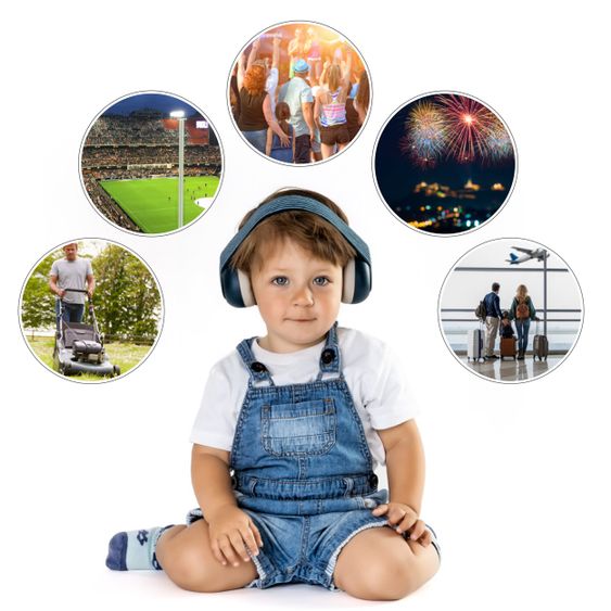 Reer Baby earmuffs SilentGuard - Petrol Blue