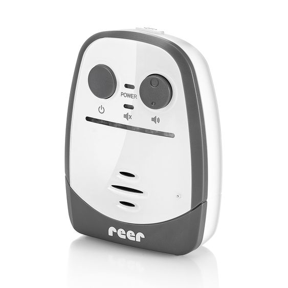 Reer Baby Monitor Cosmo Audio con funzione vivavoce & allarme a vibrazione - Bianco Grigio