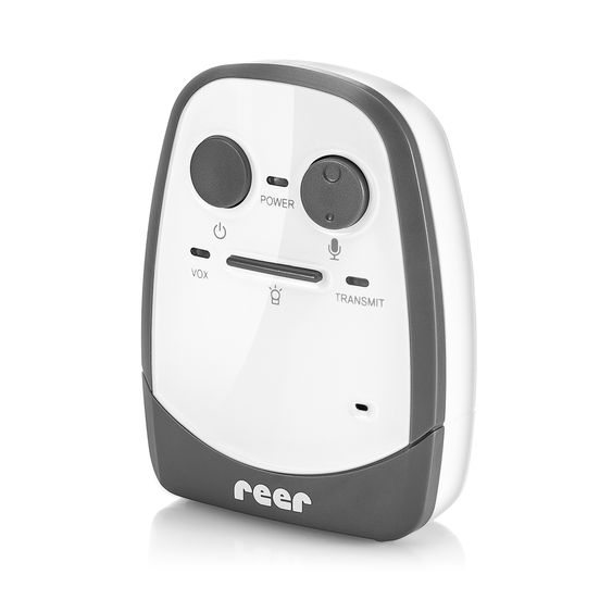Reer Baby Monitor Cosmo Audio con funzione vivavoce & allarme a vibrazione - Bianco Grigio