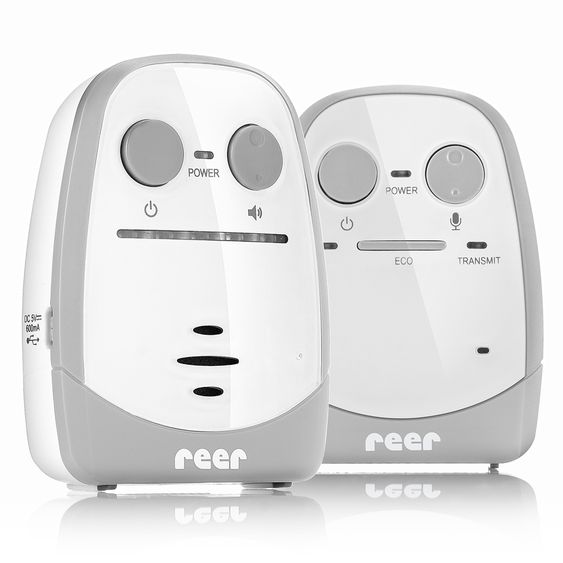 Reer Babyphone Nova Audio mit optischer Geräuschanzeige - Weiß Grau