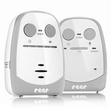 Babyphone Nova Audio mit optischer Geräuschanzeige - Weiß Grau