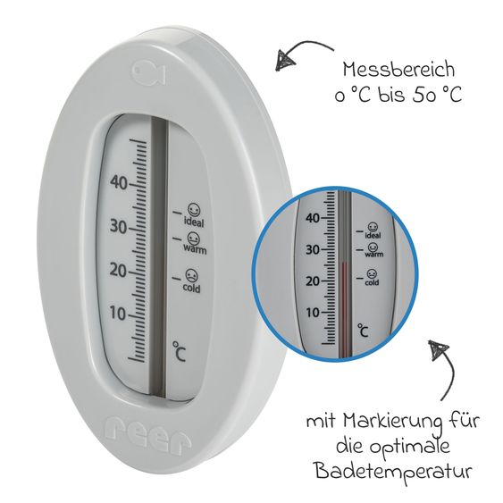 Reer Badethermometer - Grau