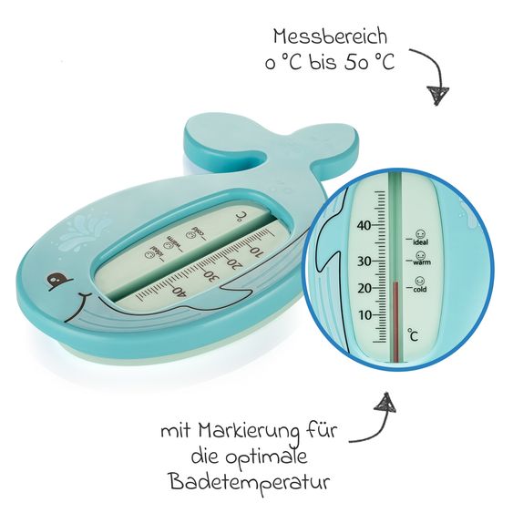 Reer Badethermometer MyHappyBath Wal - Blau