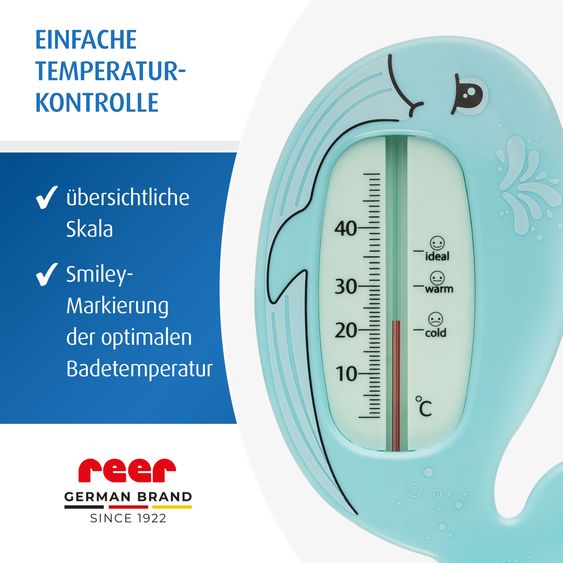 Reer Badethermometer MyHappyBath Wal - Blau