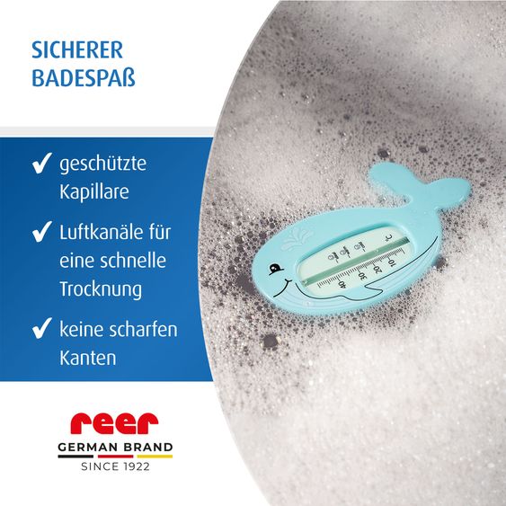 Reer Badethermometer MyHappyBath Wal - Blau