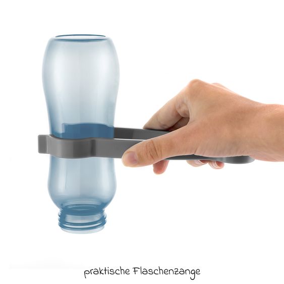 Reer Dispositivo di disinfezione VapoMat S per 6 biberon e accessori in 10 min. a base di vapore d'acqua - Antracite / Grigio