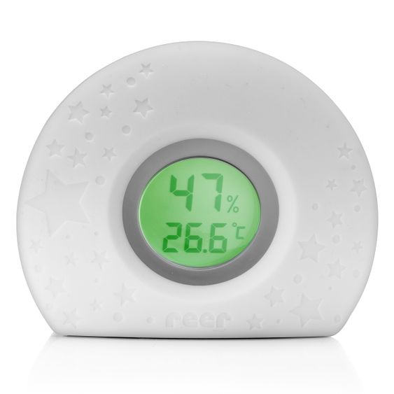 Reer Digitales Hygro- und Thermometer 2-in-1 HygroTemp mit Farbwechsel