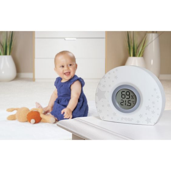 Reer Digitales Hygro- und Thermometer 2-in-1 HygroTemp mit Farbwechsel
