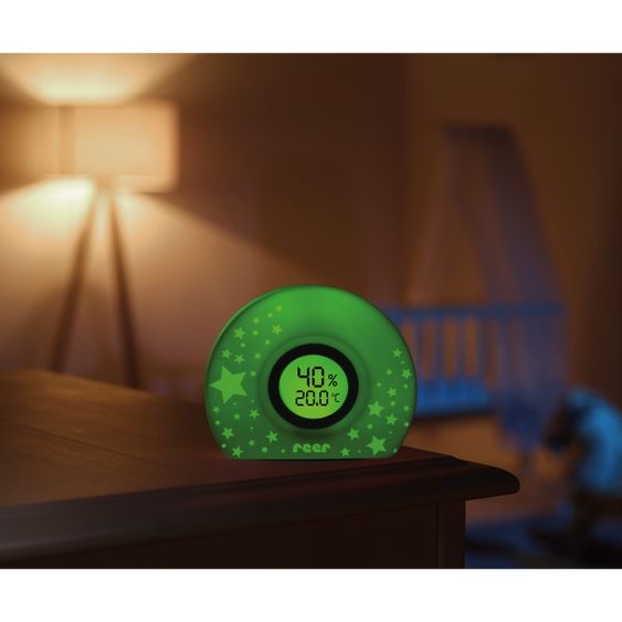 Reer Digitales Hygro- und Thermometer 2-in-1 HygroTemp mit Farbwechsel