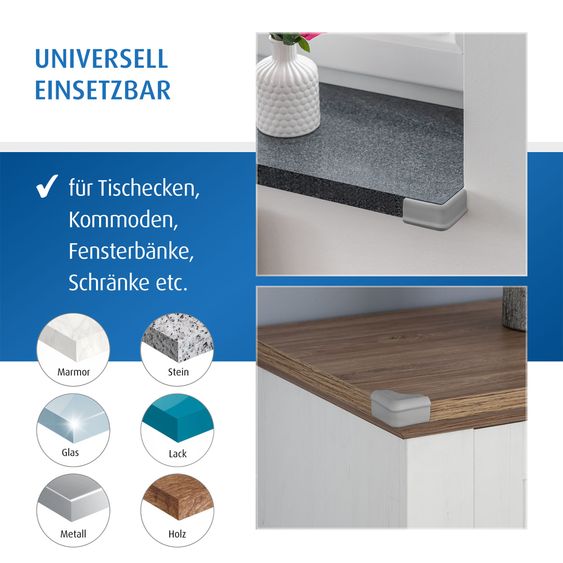 Reer Paraspigoli Soft 4-pack per incollare - Grigio