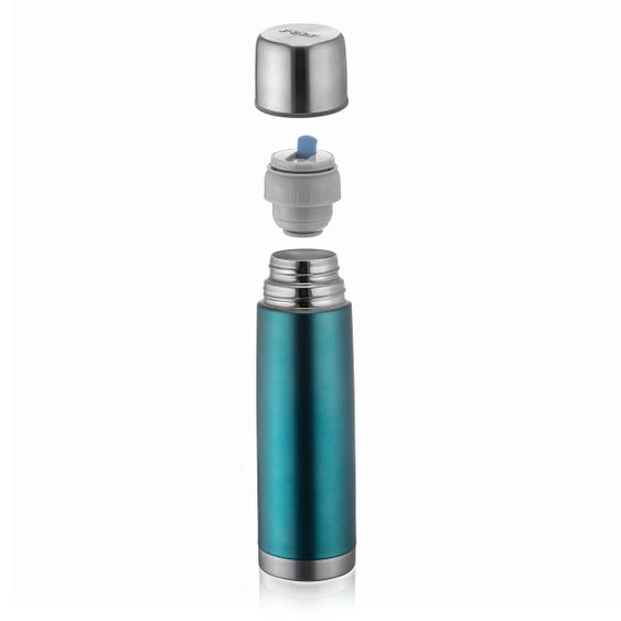 Reer Bottiglia isolata in acciaio inox da 500 ml - Colore - Blu Pacifico