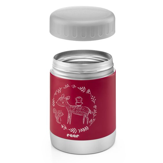 Reer Stainless Steel Hot Box 300ml - ColourDesign - Berry Red