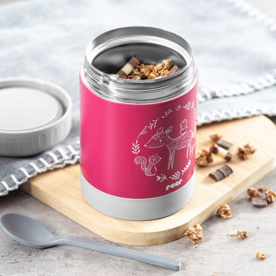 Reer Stainless Steel Hot Box 300ml - ColourDesign - Berry Red