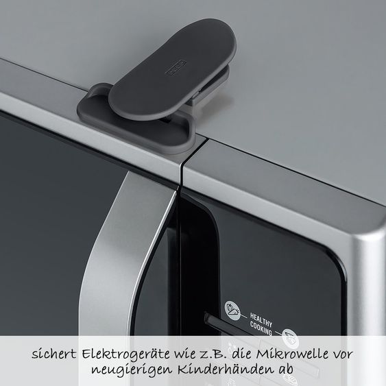 Reer Elektrogeräte-Sicherung DesignLine - 2er Pack - Anthrazit