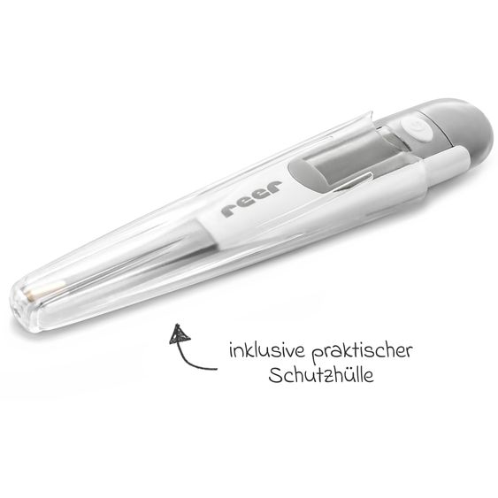 Reer Thermomètre Frontale Express Digital ExpressTemp Pro - avec Embout De Mesure Flexible
