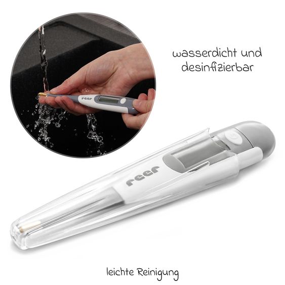 Reer Thermomètre Frontale Express Digital ExpressTemp Pro - avec Embout De Mesure Flexible