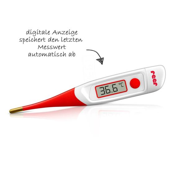 Reer Fieberthermometer mit flexibler Goldspitze digital