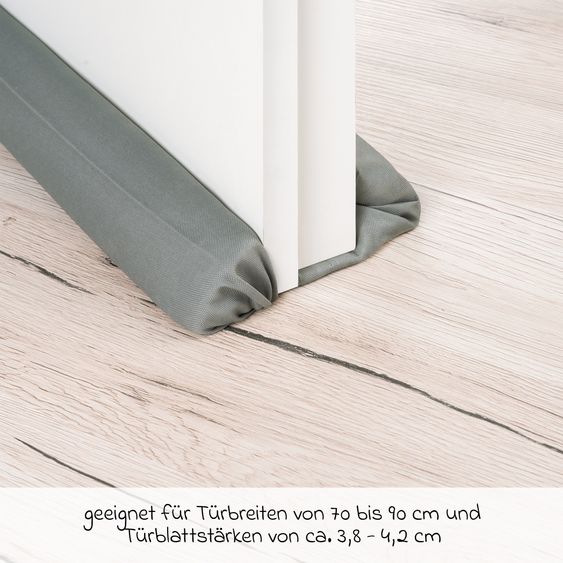 Reer Protezione per dita fessura pavimento Previene il pizzicamento delle dita sotto la porta - Grigio