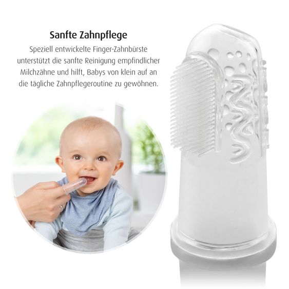 Reer Brosse À Dents Doigt 2 Pièces en Silicone