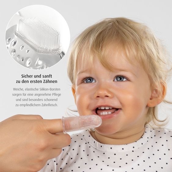 Reer Brosse À Dents Doigt 2 Pièces en Silicone