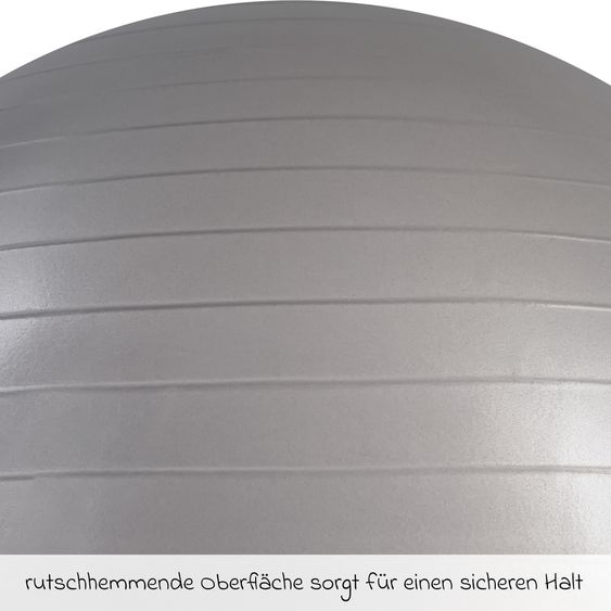 Reer Exercise ball Mama loadable up to 120 kg incl. air pump - gray