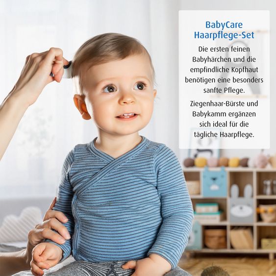 Reer Haarpflege Set BabyCare - Naturhaarbürste