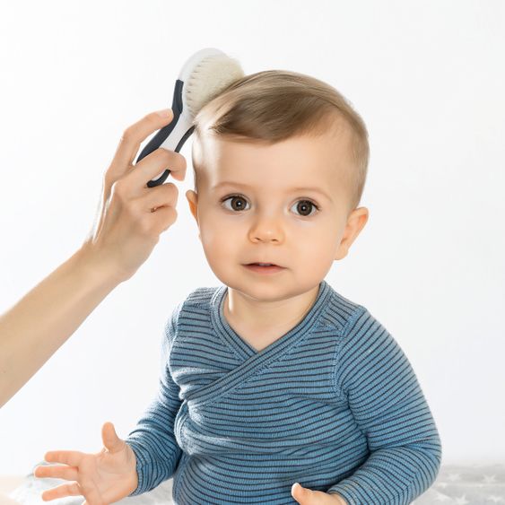 Reer Set per la cura dei capelli BabyCare - Spazzola per capelli naturale