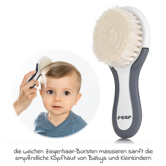 Reer Haarpflege Set BabyCare - Naturhaarbürste
